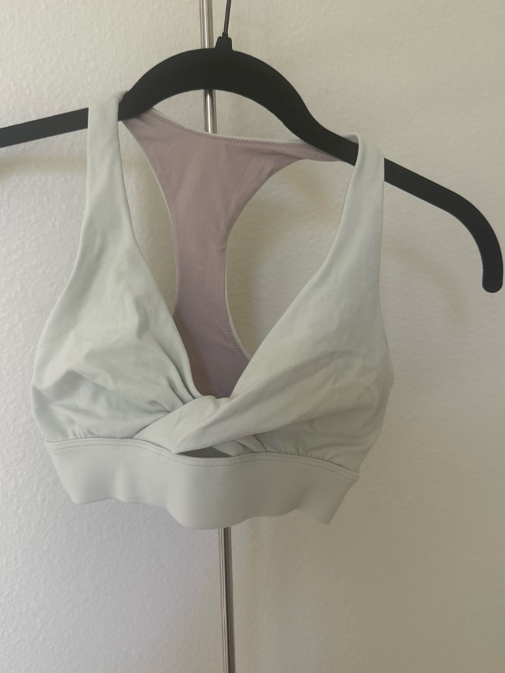 lululemon athletica Light Sage Twist-Front Racerback Crop Top